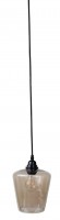APS hanglamp grijs glas 22 cm - decoratieve verlichting voor de horeca