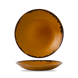 Dudson Harvest Brown diep coupebord 28,1 cm – bruin porseleinen diep bord voor de horeca