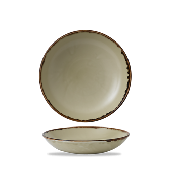 Dudson Harvest Linen coupekom 24,8 cm – linnen porseleinen kom voor restaurants