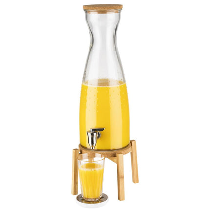 APS houten drankdispenser detail – sfeervolle sapdispenser voor hotel en restaurant