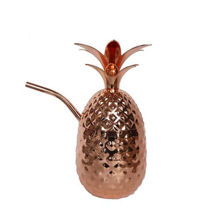 47 Ronin Metal pineapple with straw Copper 455 ml