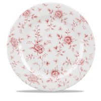 Churchill Rose Chintz Cranberry bord 30cm – vitrified porselein met bloemmotief voor buffetten