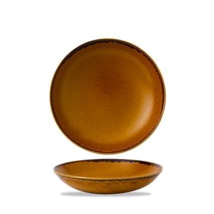Dudson Harvest Brown coupekom 24,8 cm – bruine porseleinen kom voor restaurants