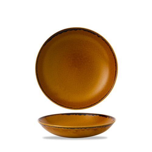 Dudson Harvest Brown coupekom 24,8 cm – bruine porseleinen kom voor restaurants