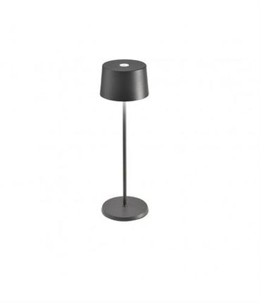 APS Olivia PRO tafellamp donkergrijs met LED-dimmer - draadloze sfeerlamp