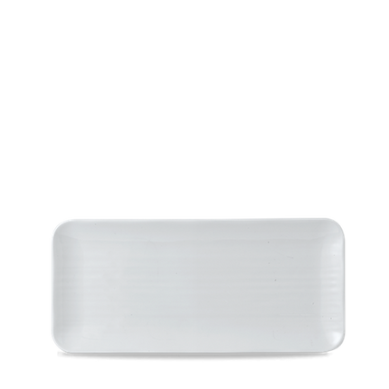 Dudson White organische rechthoekige serveerschaal 34,6x15,6 cm – wit porselein voor de horeca
