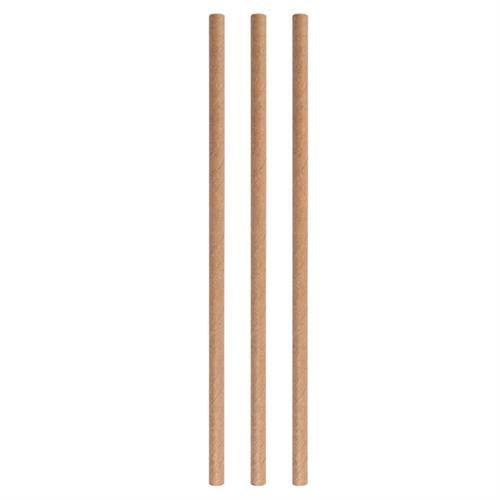 Paper straws eco beige 8*250 mm