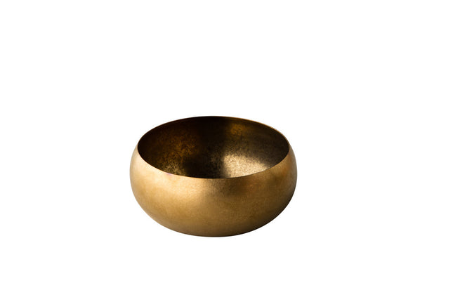 RVS vintage kom goud 11 x 5,5 cm 400ml