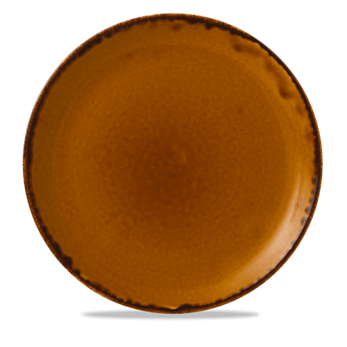 Dudson Harvest Brown coupebord 28,8 cm – bruin porseleinen bord voor de horeca