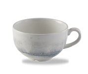 Dudson Finca Limestone cappuccinokop 340 ml – kalksteenbeige porseleinen kop voor koffiebars