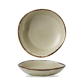 Dudson Harvest Linen ronde kom 25,3 cm – linnen porseleinen ronde kom voor de horeca