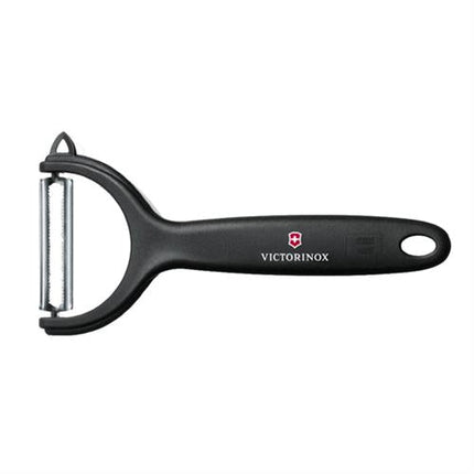 Victorinox fruitschiller zwart - dunschiller met roestvrij mes voor de keuken