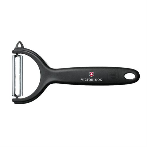 Victorinox fruitschiller zwart - dunschiller met roestvrij mes voor de keuken