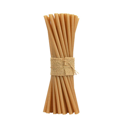 Equo suikerrietrietjes 6 x 200 mm – composteerbare rietjes voor de horeca