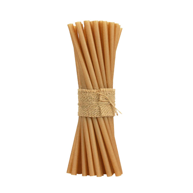 Equo suikerrietrietjes 6 x 200 mm – composteerbare rietjes voor de horeca