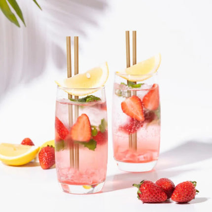 Les Nouvelles Pailles rietjes van suikerriet 21 cm – plasticvrij alternatief voor cocktails