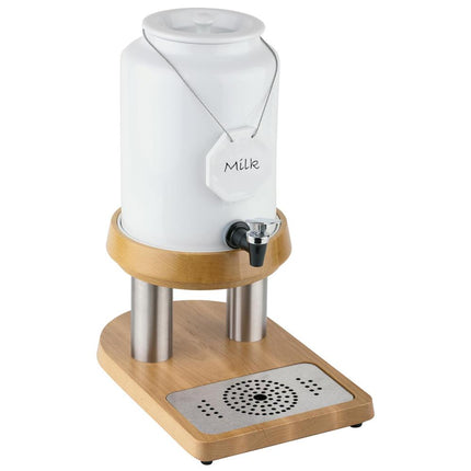 APS porseleinen melkdispenser 23 x 35 cm – melkverdeler voor ontbijtbuffet in hotel