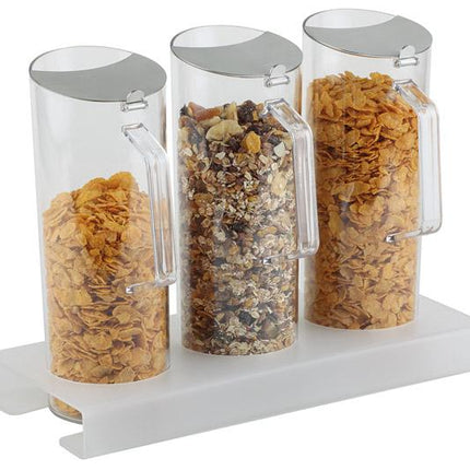 APS cereal bar set 4-delig 38 x 15,5 cm – muesli-station voor ontbijtbuffet in hotel