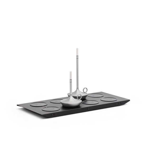 Wick PRO oplaadpad 8 stuks zwart – laadstation voor draadloze restaurantlampen