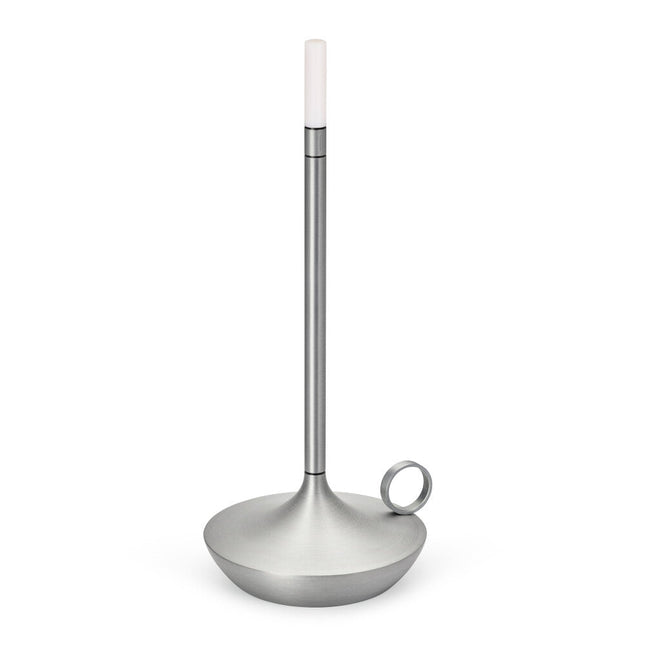 Wick PRO Aluminium tafellamp – aluminium sfeerlamp op accu voor restaurant