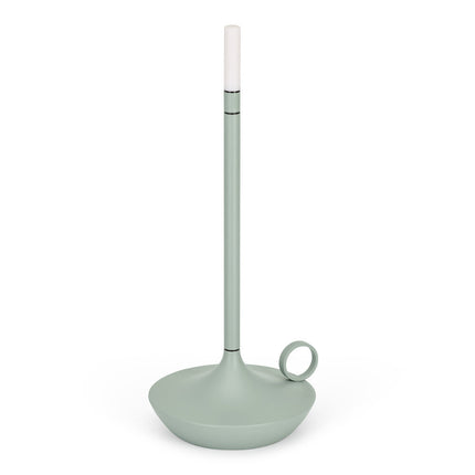 Wick PRO Sage Green tafellamp – saliegroene sfeerlamp op accu voor restaurant
