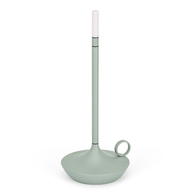 Wick PRO Sage Green tafellamp – saliegroene sfeerlamp op accu voor restaurant