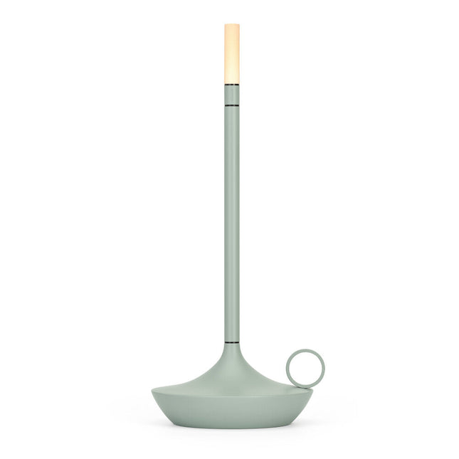 Wick PRO Sage Green – oplaadbare draadloze tafellamp in saliegroen voor de horeca