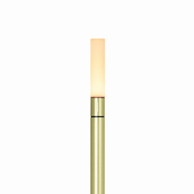 Wick S PRO Brass tafellamp – kleine messing sfeerlamp op accu voor horecatafels