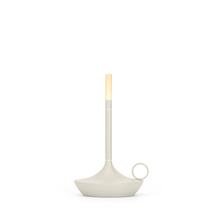 Wick S PRO Mist Gray – compacte oplaadbare tafellamp in mistgrijs voor de horeca