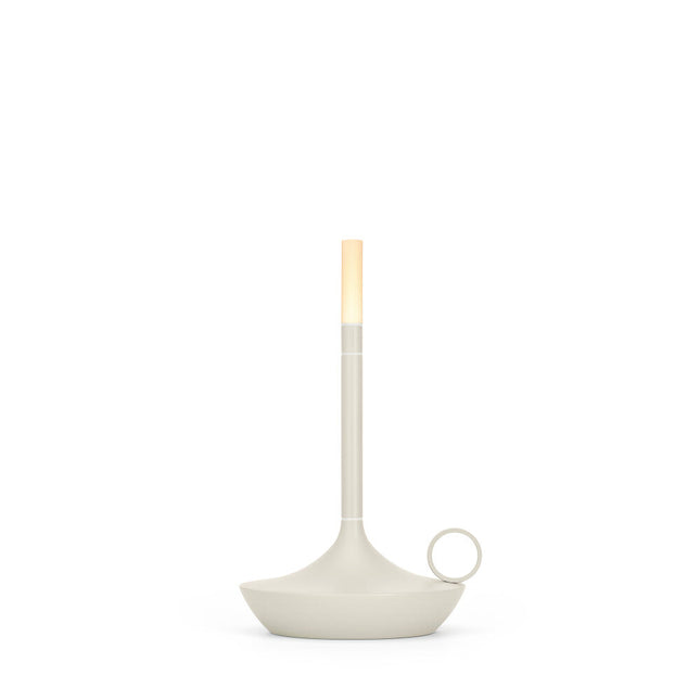 Wick S PRO Mist Gray – compacte oplaadbare tafellamp in mistgrijs voor de horeca