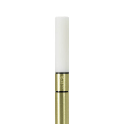 Wick PRO Brass – detail van de messing behuizing van de oplaadbare horecalamp