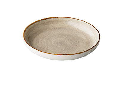 Jersey bord rond diep grijs 26,5 cm 12/box