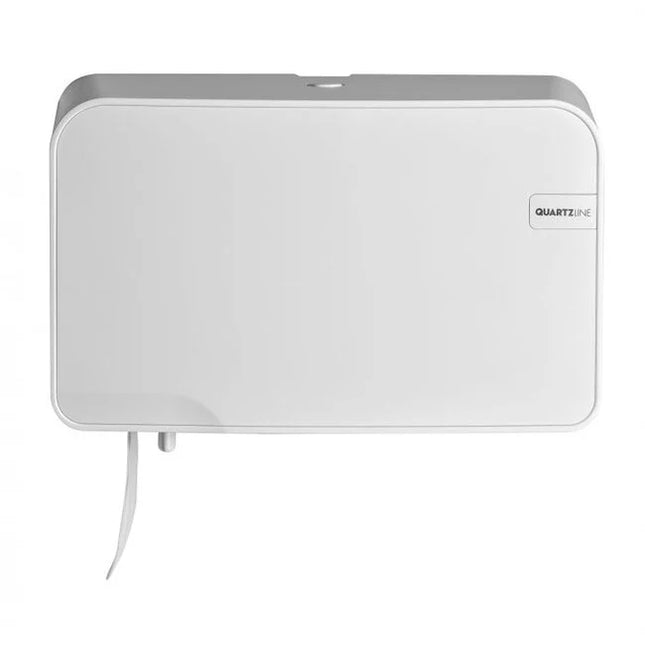 Quartz White | Duo Toilet Roll Holder, Coreless Toilet Paper ø15cm