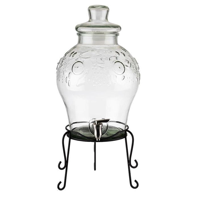 APS drankdispenser Fruits Ø 25 cm 10,5 liter – sapdispenser met fruitinzet voor buffet