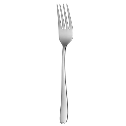 Sola Fleurie serveervork van 24,3 cm, gemaakt van hoogwaardig roestvrij staal, ideaal voor het serveren van vlees, groenten en salades in de horeca.